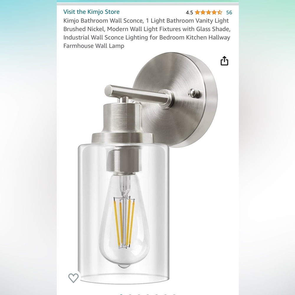 Wall light sconce- brand new in box